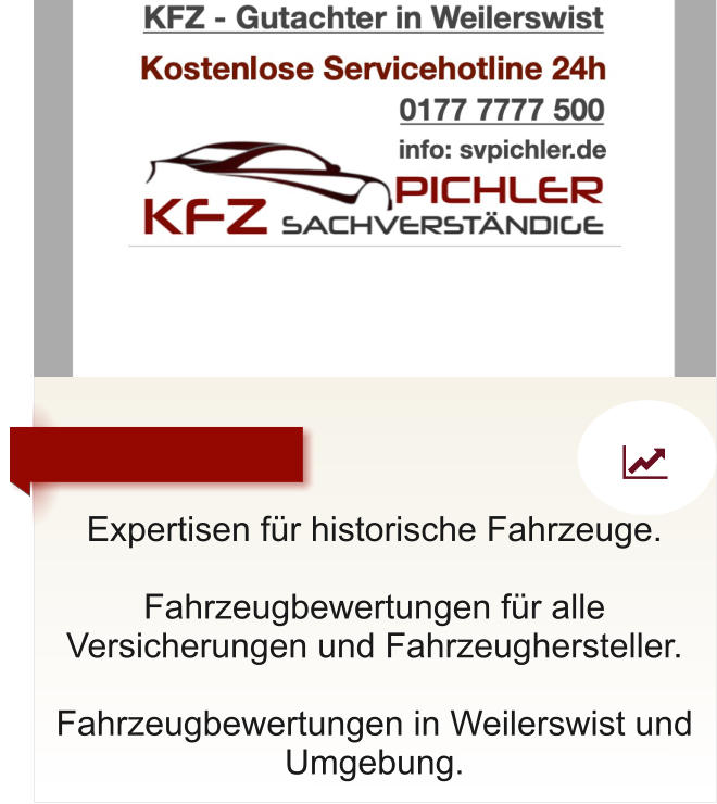 Expertisen fr historische Fahrzeuge.  Fahrzeugbewertungen fr alle Versicherungen und Fahrzeughersteller.  Fahrzeugbewertungen in Weilerswist und Umgebung.   